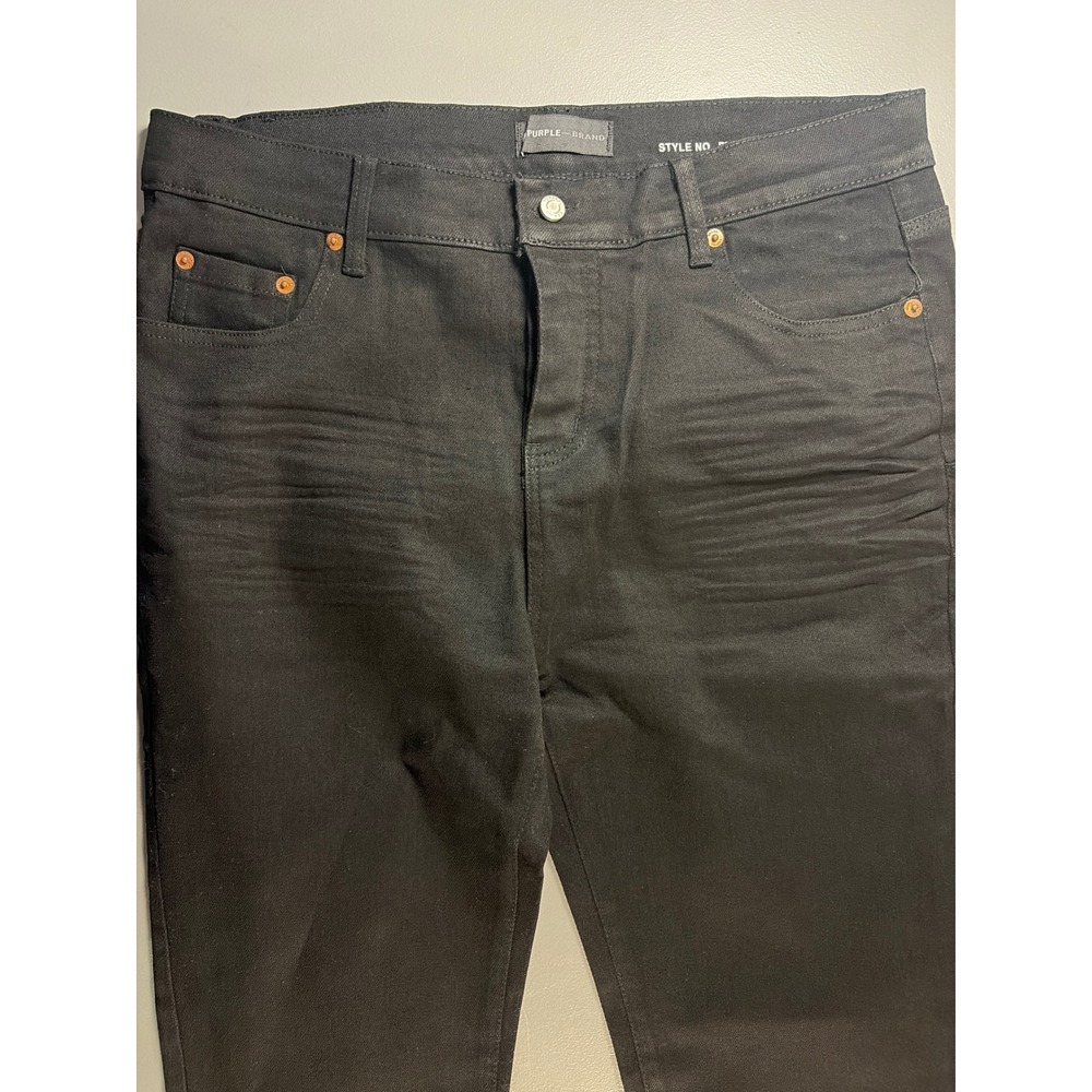 Purple Brand Jeans Mens 36 Black Slim Fit Denim P001 Low Rise Designer NWT